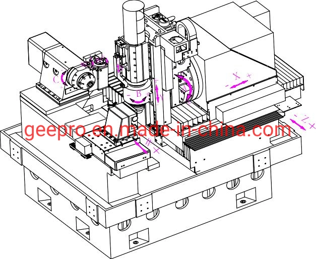 CNC Horizontal Gear Grinder Machine for Grinding 0.5-3module Dia 160mm