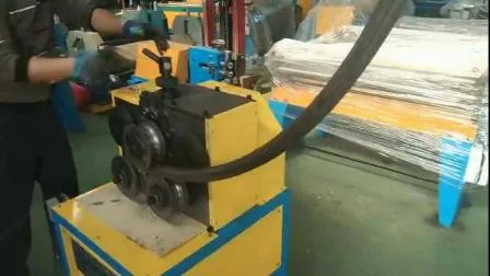 Máquina de rodillo de doblado de tubos de acero plano, prensado en ángulo eléctrico, canal de hierro plano